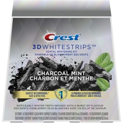 Crest 3DWhitestrips Bandes de blanchiment des dents aromatisées - Charcoal Mint