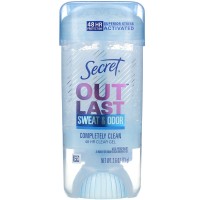 Secret Déodorant Completely clean Anti transpirant gel clair