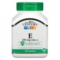 21st Century, Vitamine E, 180 mg (400 UI), 110 capsules